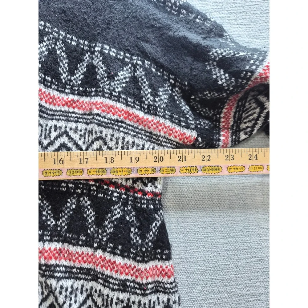 Merona Cardigan Sweater Womens XL Multicolor Striped Tight Knit Open Front